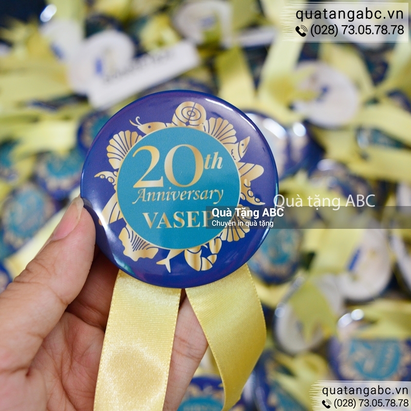Những chiếc huy hiệu đẹp của hiệp hội chế biến & xuất khẩu thuỷ sản VASEP Vietnam được sản xuất bởi INLOGO