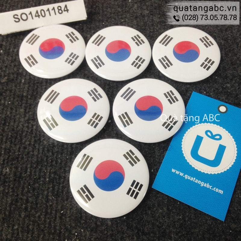 INLOGO tự hào là cơ sở sản xuất huy hiệu quốc kỳ Hàn Quốc