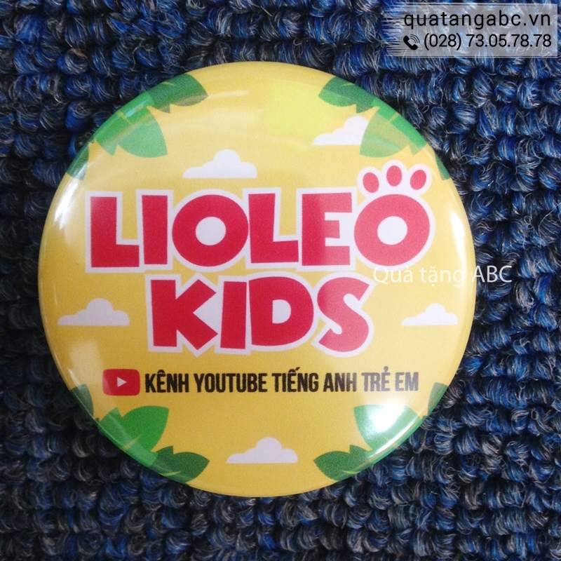 INLOGO in huy hiệu cho kênh youtube tiếng Anh trẻ em Lioleo Kids